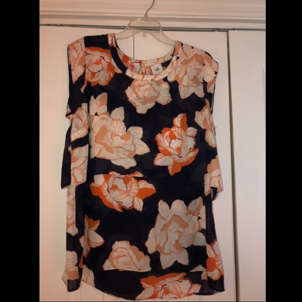 Cabi floral tank blouse
